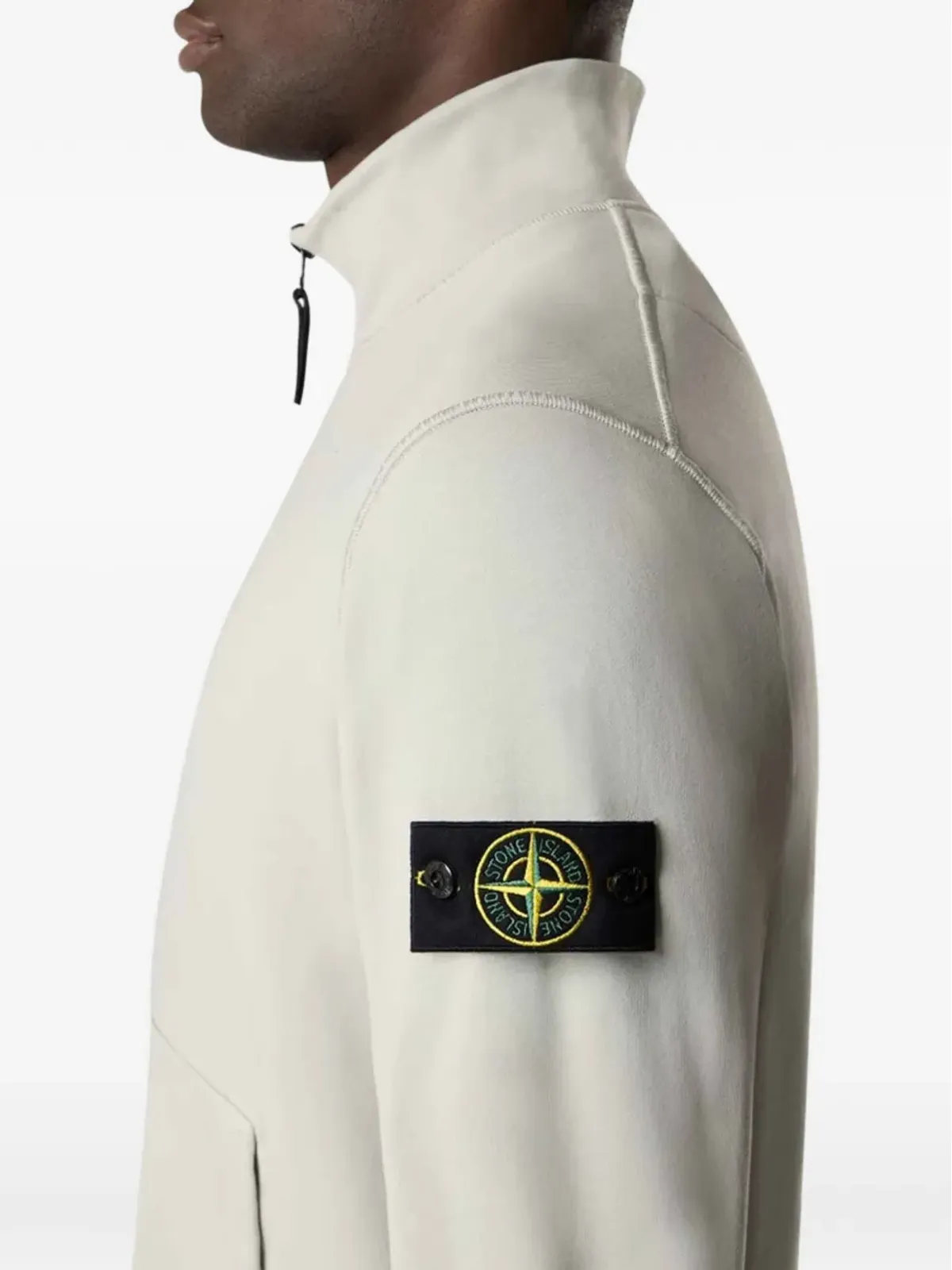 Stone Island ジップアップハイネック スウェットシャツ - グレー - 画像3