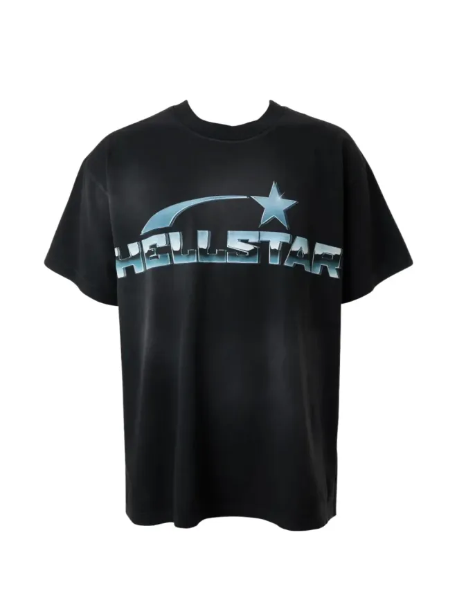 HELLSTAR HELLSTAR クロム ロゴプリント Tシャツ ブラックの商品画像