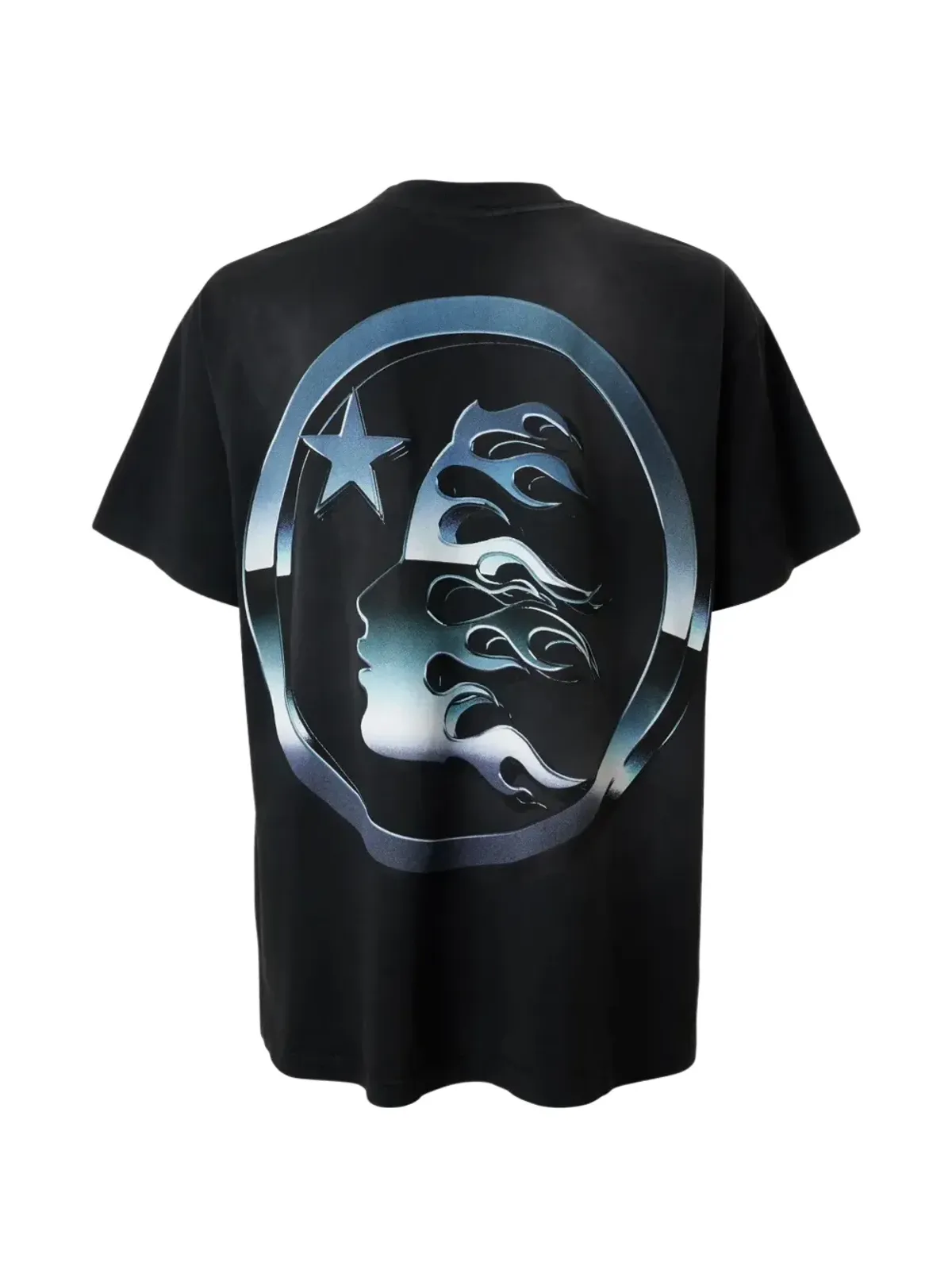 HELLSTAR クロム ロゴプリント Tシャツ ブラック - 画像2