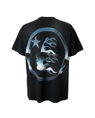 HELLSTAR クロム ロゴプリント Tシャツ ブラック - サムネイル2