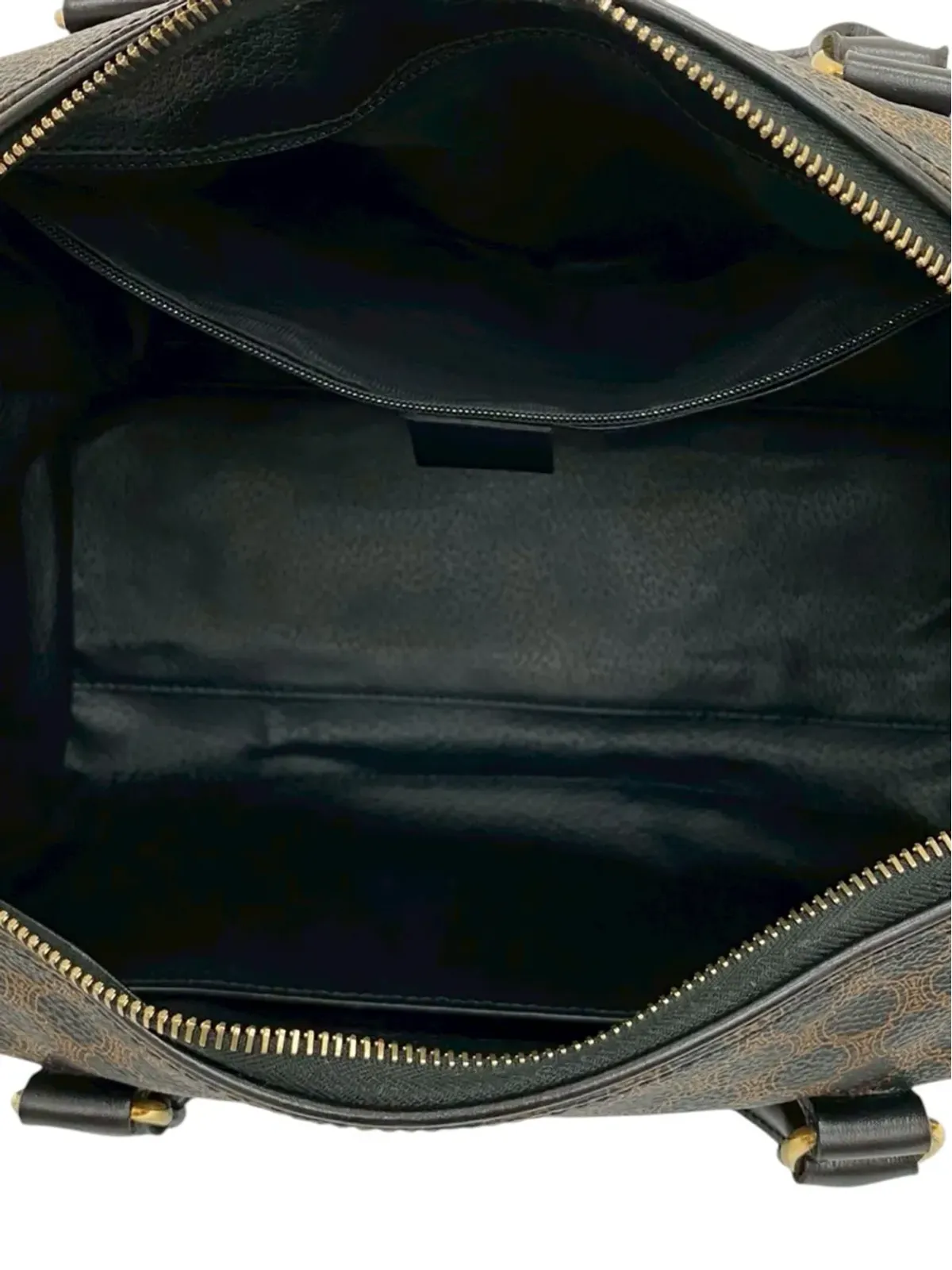 Celine Pre-Owned 1998 Macadam Coated Canvas boston bag - Brown - 画像4
