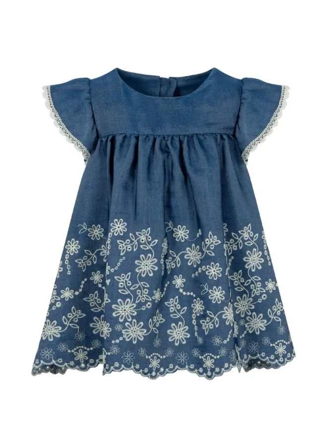 Lapin House Lapin House 花柄刺繍ドレス（ブルー）の商品画像