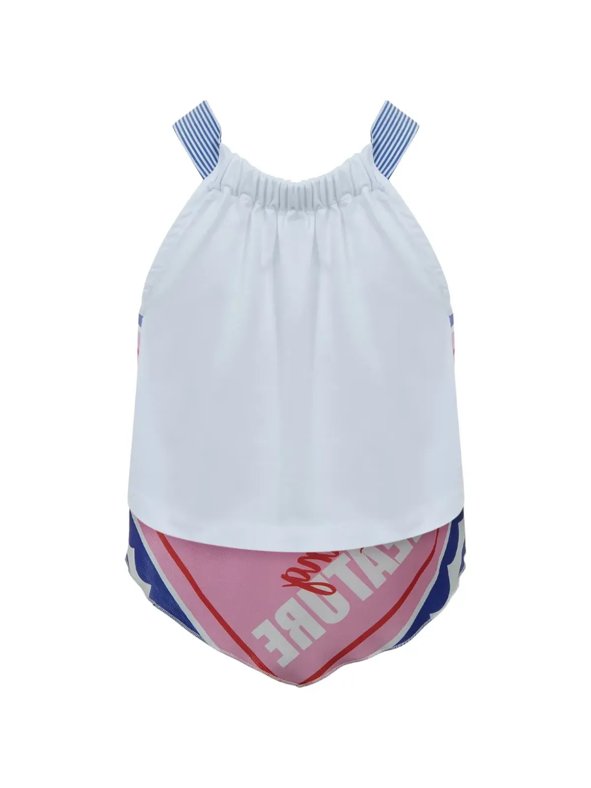 Lapin House crab-print top - Pink - 画像1