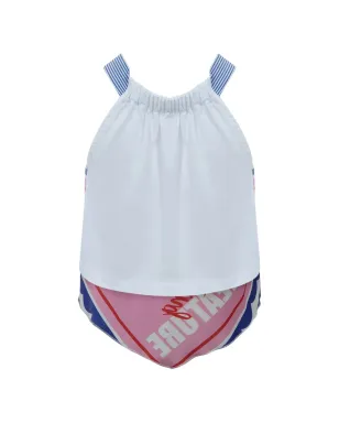 Lapin House crab-print top - Pink - サムネイル1