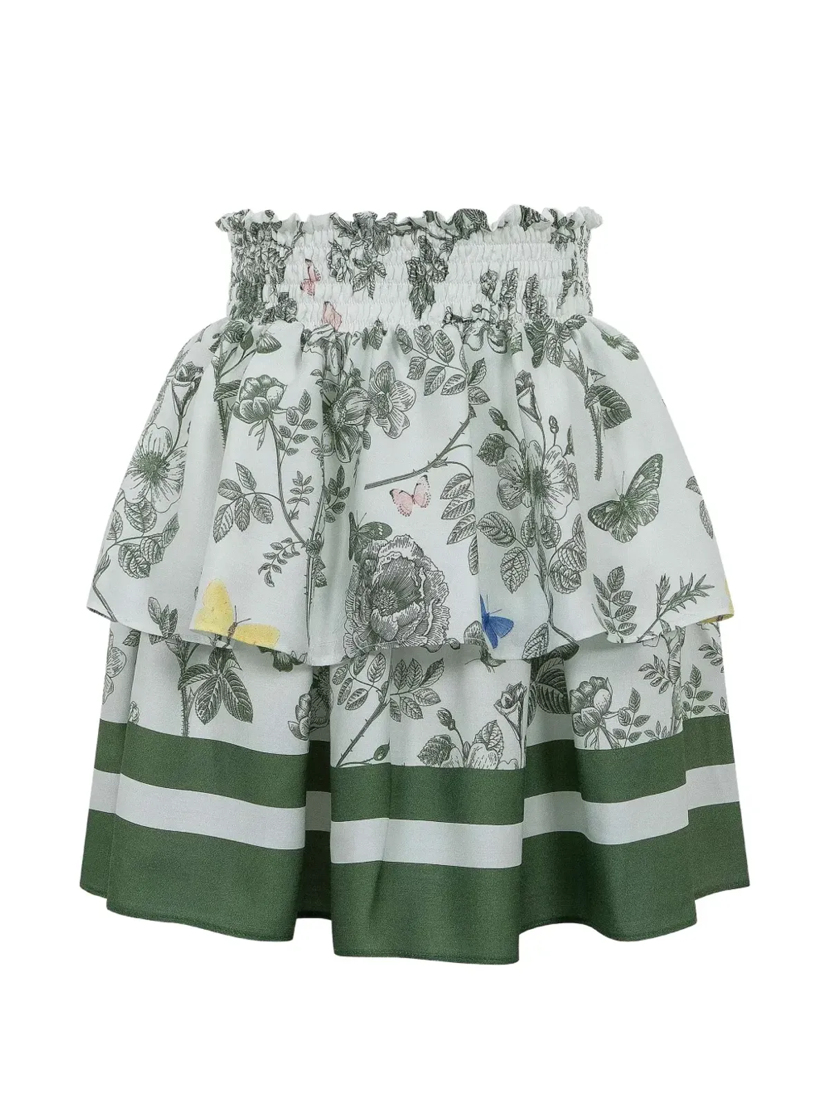 Lapin House ラパンハウス フリル花柄スカートセット - 画像3