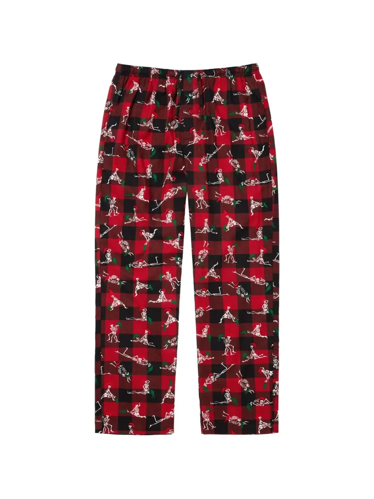 Supreme Hanes ホリデー パジャマセット レッド - 画像2