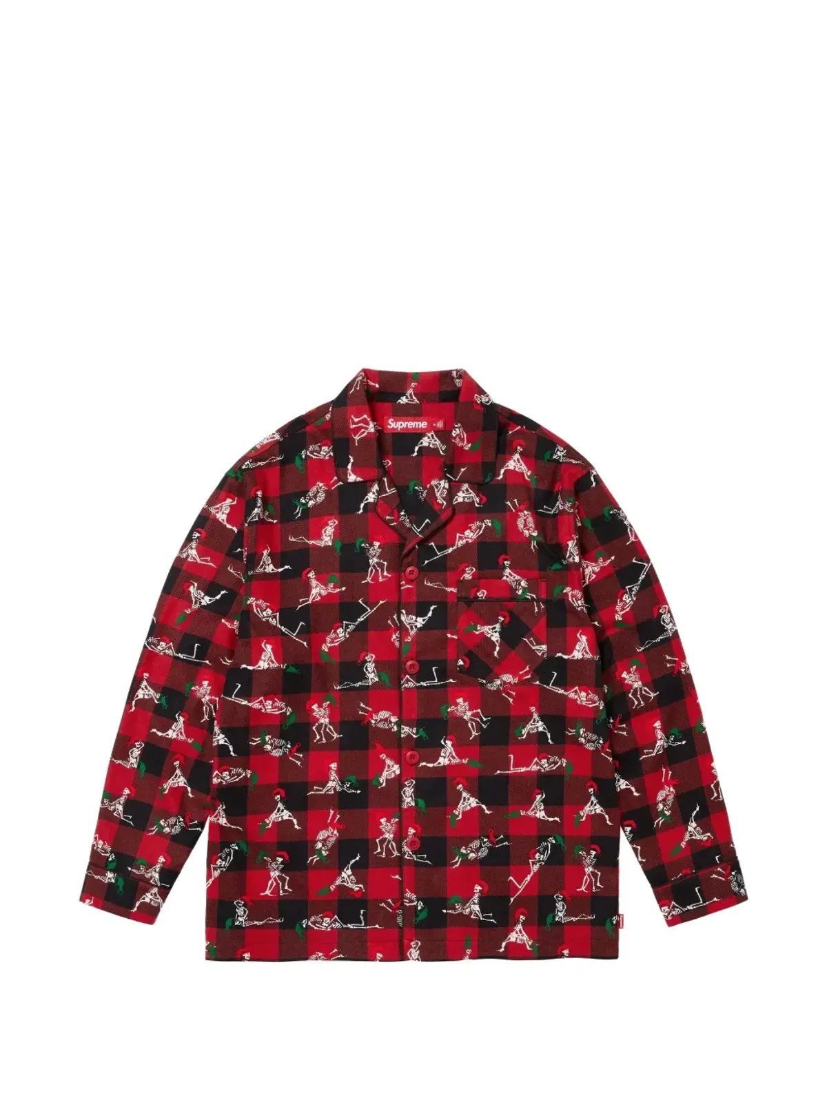 Supreme Hanes ホリデー パジャマセット レッド - 画像3