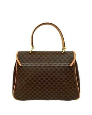 Celine ビンテージ 2014 Macadam コーテッドキャンバス トップハンドルバッグ - Brown - サムネイル3
