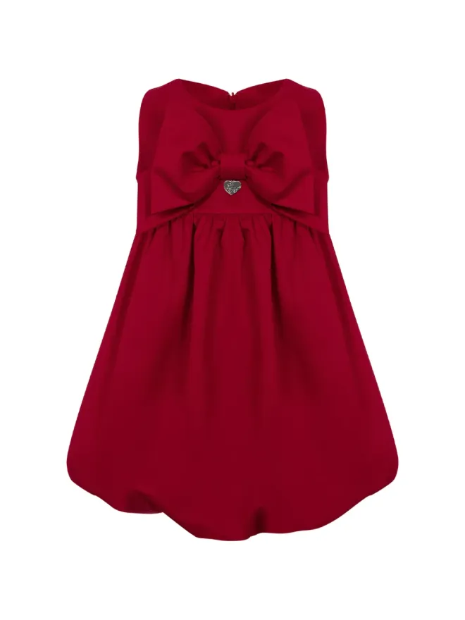 Lapin House Lapin House ボウとハートのアップリケ ドレス - レッドの商品画像