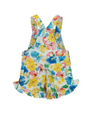 Lapin House 花柄プリントのフリルディテールロンパース - サムネイル2