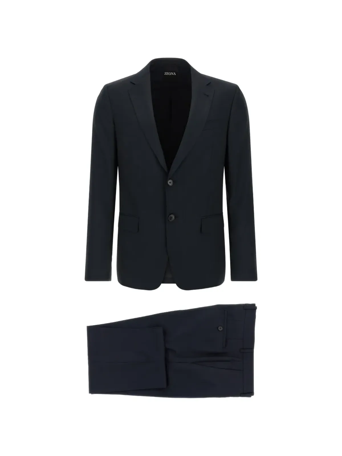 Zegna ピンストライプ ボタン付きスーツ - 画像1