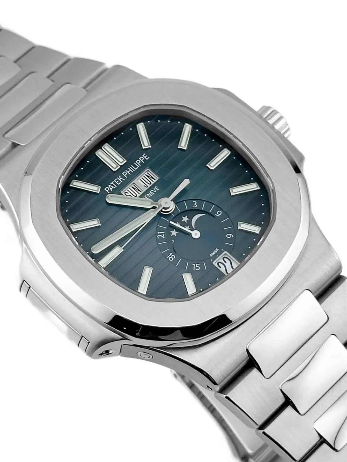 Patek Philippe Nautilus 5726/1A-014 アニュアルカレンダー 40mm ウォッチ - 画像3