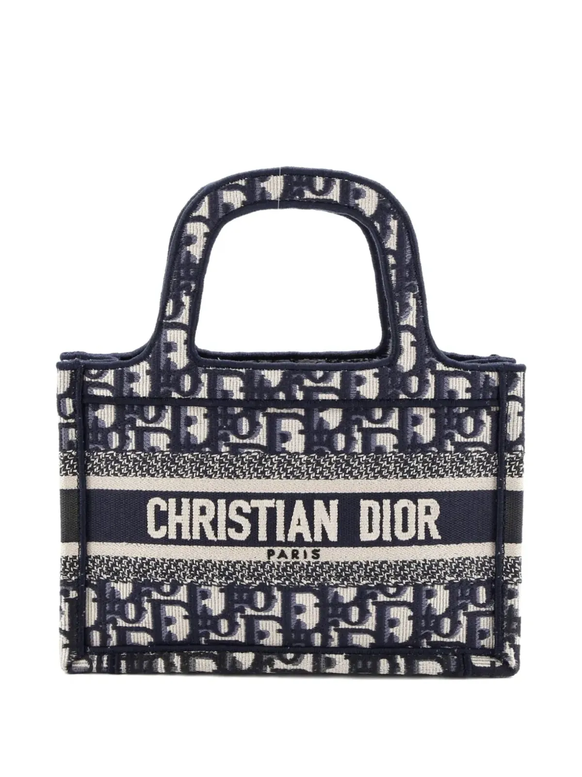 Christian Dior Pre-Owned Book Oblique Canvas Mini tote bag - Blue - 画像1
