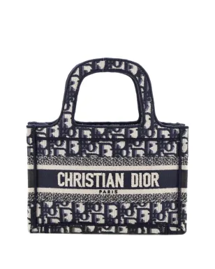 Christian Dior Pre-Owned Book Oblique Canvas Mini tote bag - Blue - サムネイル1