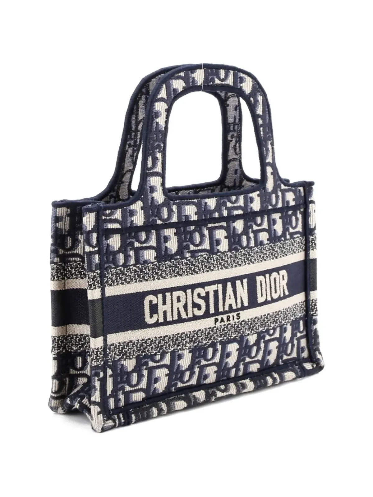 Christian Dior Pre-Owned Book Oblique Canvas Mini tote bag - Blue - 画像3