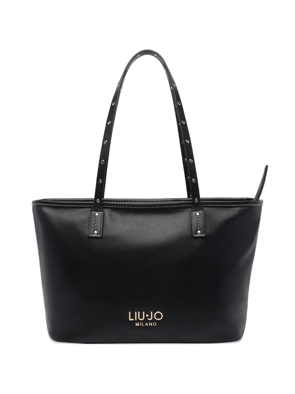 LIU JO ロゴ入りスタッズ付きトートバッグ - 画像1