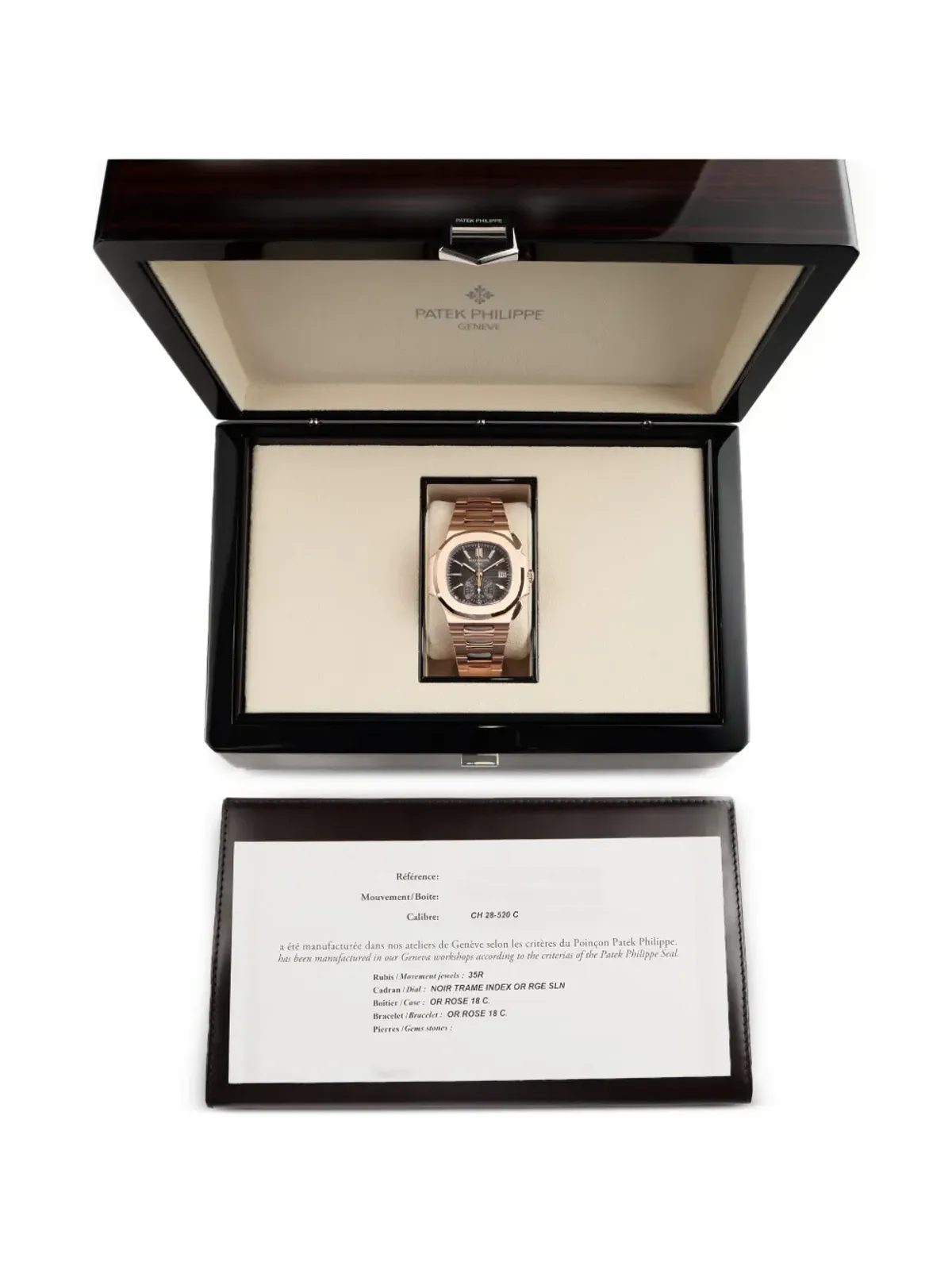 Patek Philippe ノーチラス 5980/1R-001 クロノグラフ ウォッチ - ブラック - 画像5