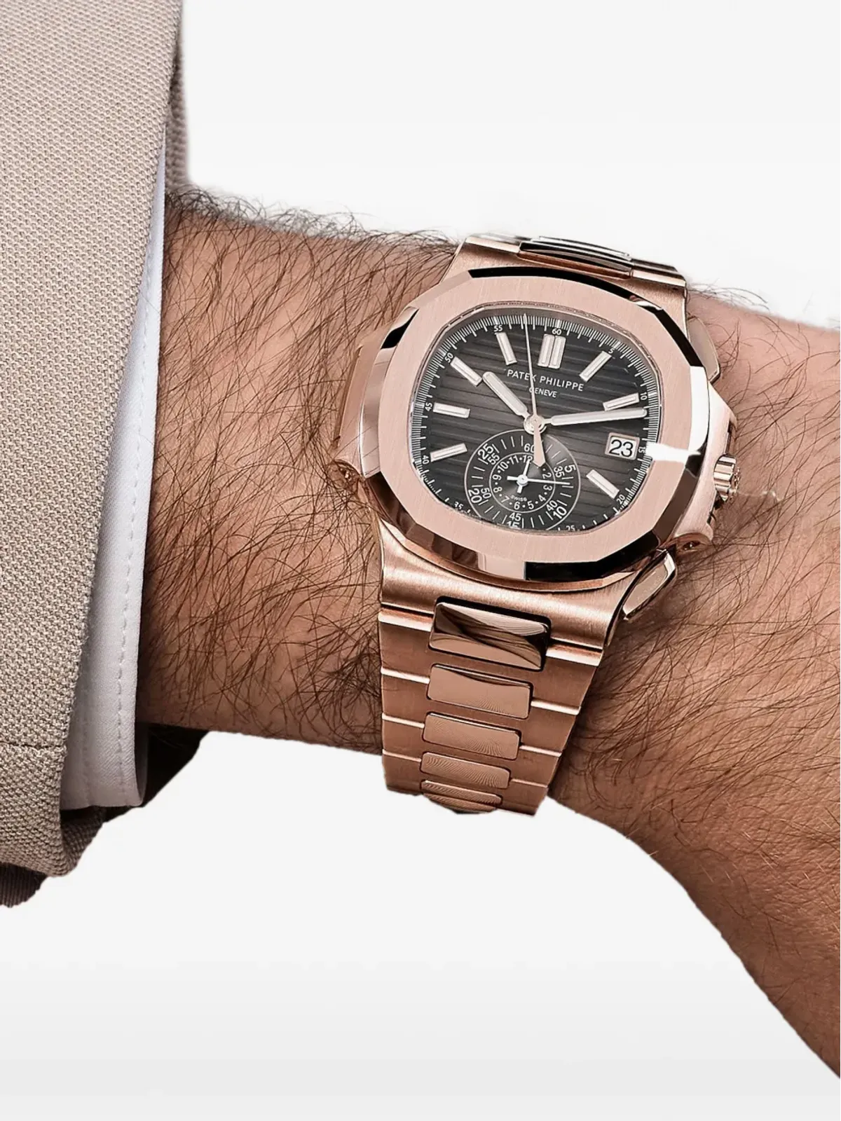 Patek Philippe ノーチラス 5980/1R-001 クロノグラフ ウォッチ - ブラック - 画像2