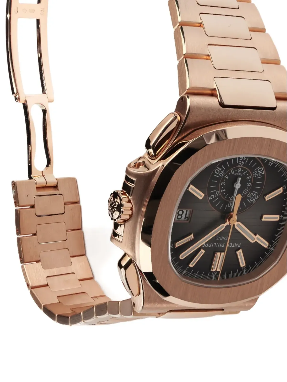 Patek Philippe ノーチラス 5980/1R-001 クロノグラフ ウォッチ - ブラック - 画像3