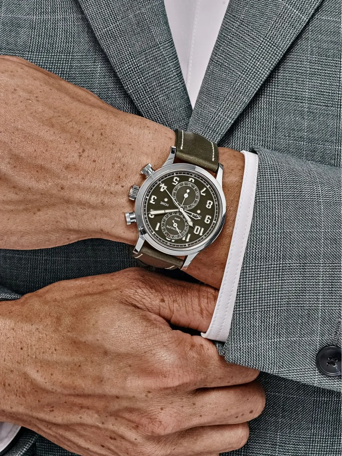 Patek Philippe Calatrava 'Pilot' Travel Time Chronograph 5924G-010 ウォッチ - 画像2
