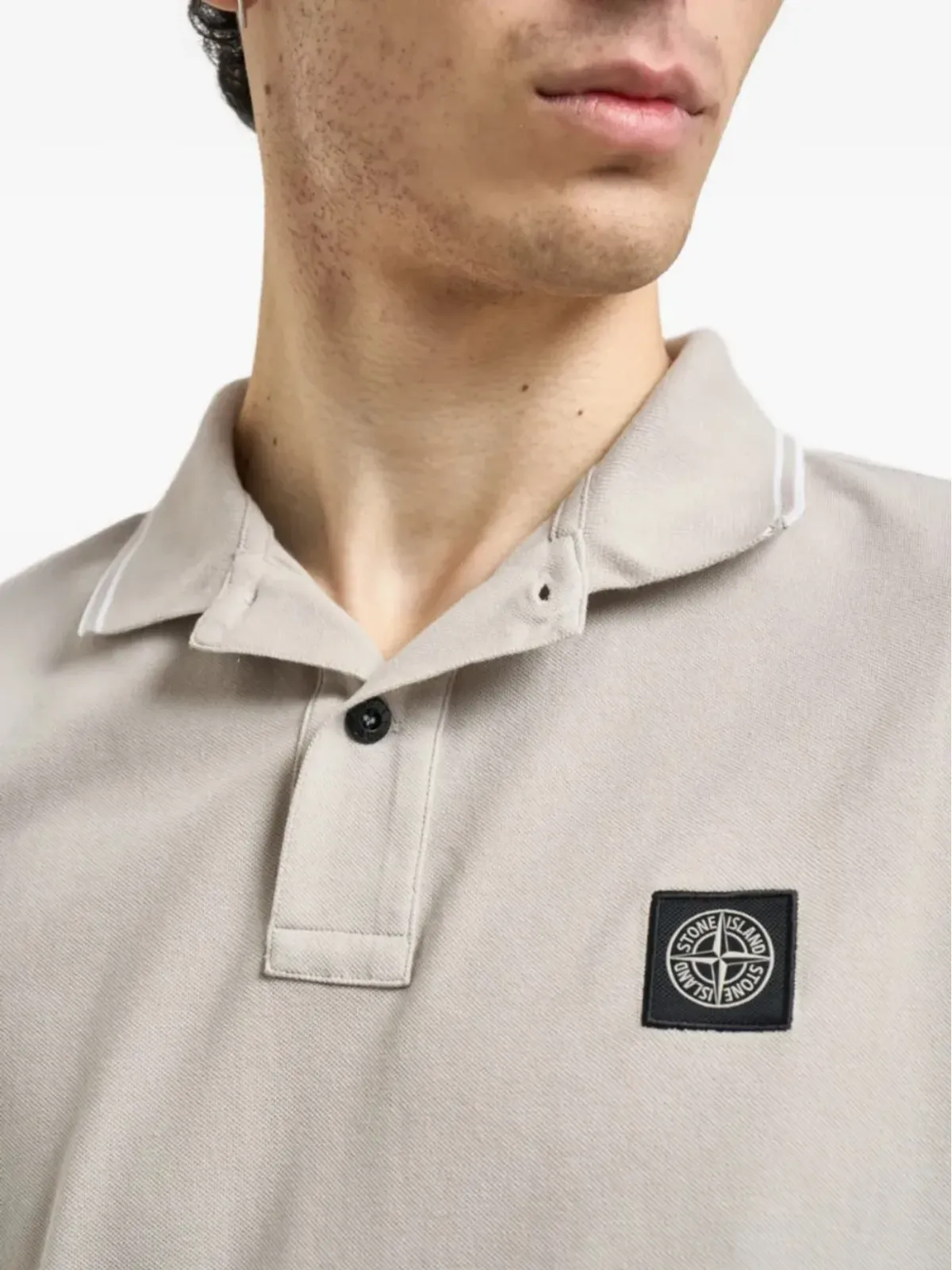 Stone Island パッチポロシャツ - Grey - 画像4
