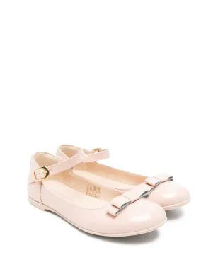 Colorichiari bow-detail ballet flats - Pink - サムネイル1