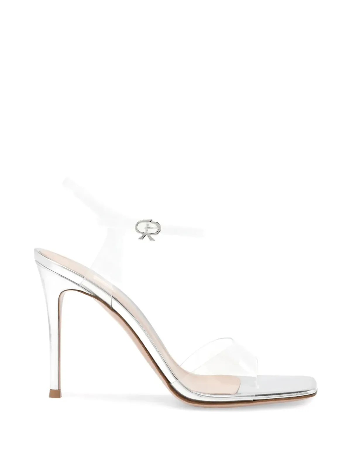 Gianvito Rossi スクエアトゥ・ストラップサンダル - 画像1