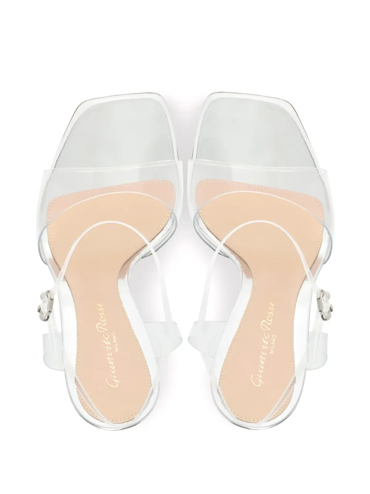 Gianvito Rossi スクエアトゥ・ストラップサンダル - 画像4