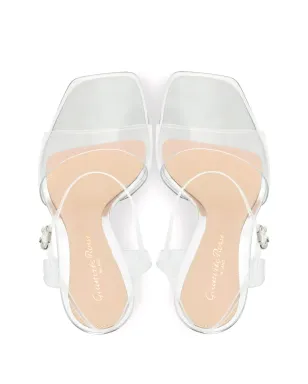 Gianvito Rossi スクエアトゥ・ストラップサンダル - サムネイル4