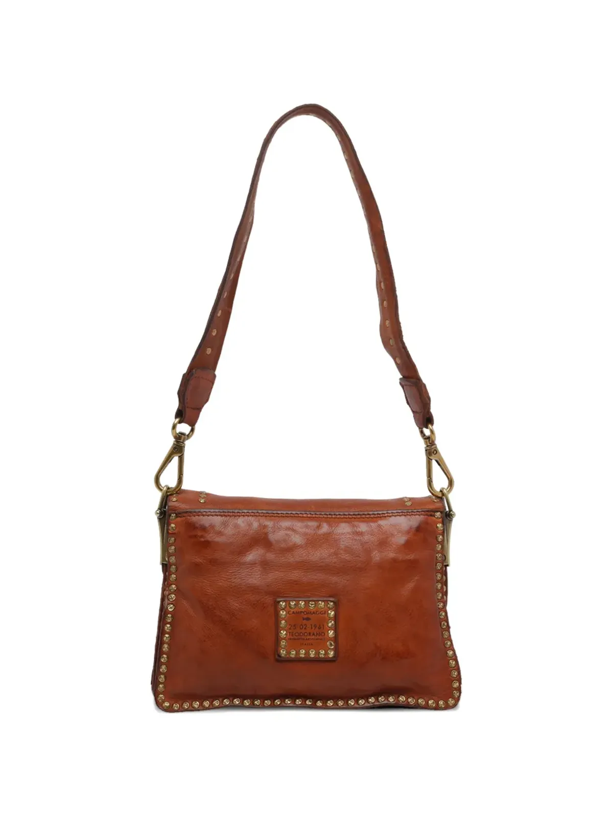 Campomaggi Agnese studded shoulder bag - Brown - 画像2
