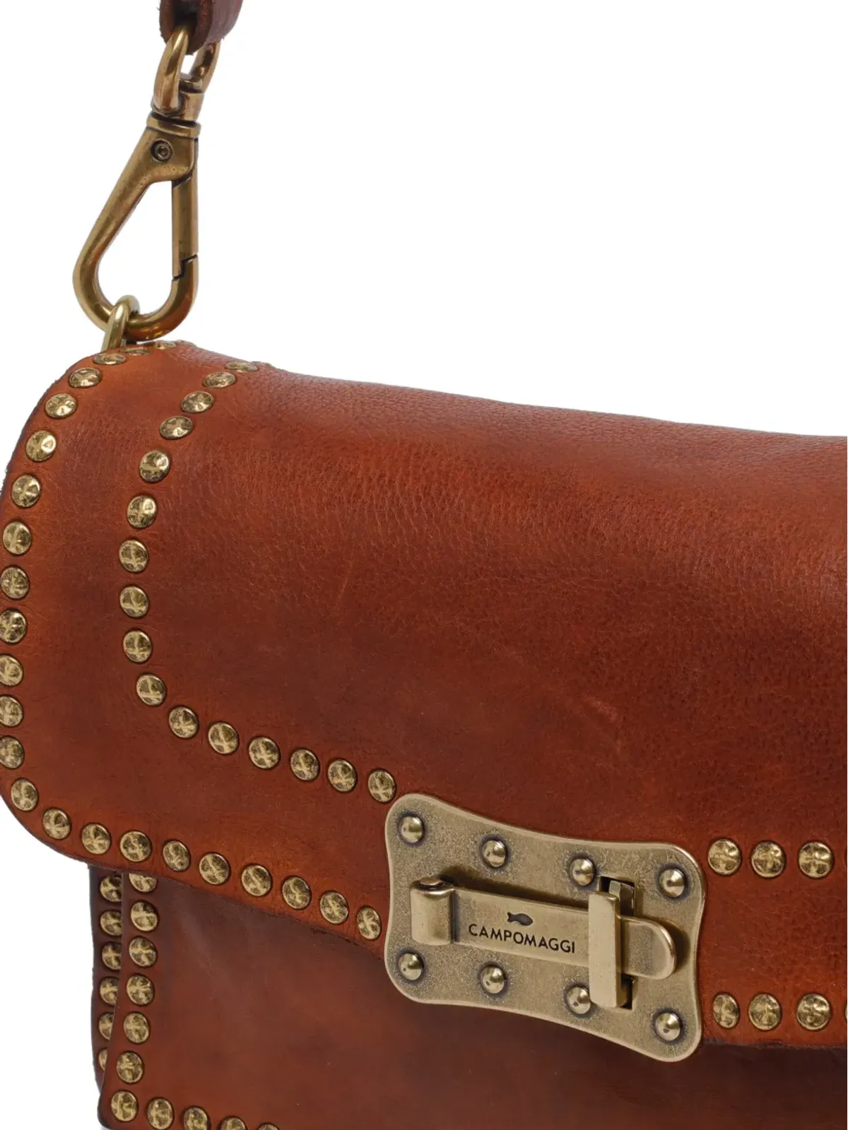 Campomaggi Agnese studded shoulder bag - Brown - 画像4