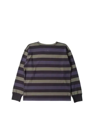 Margaret Howell クルーネックストライプTシャツ - ブラック - サムネイル4