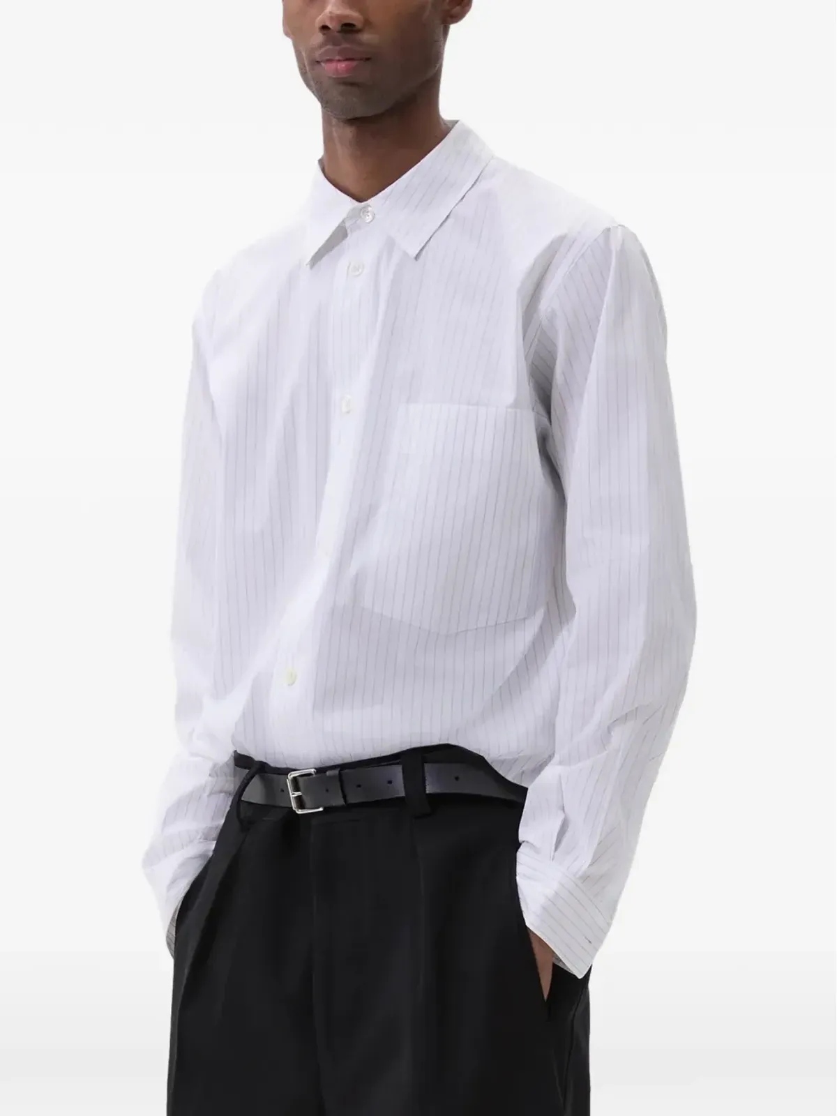 Margaret Howell pinstripe shirt - White - 画像3