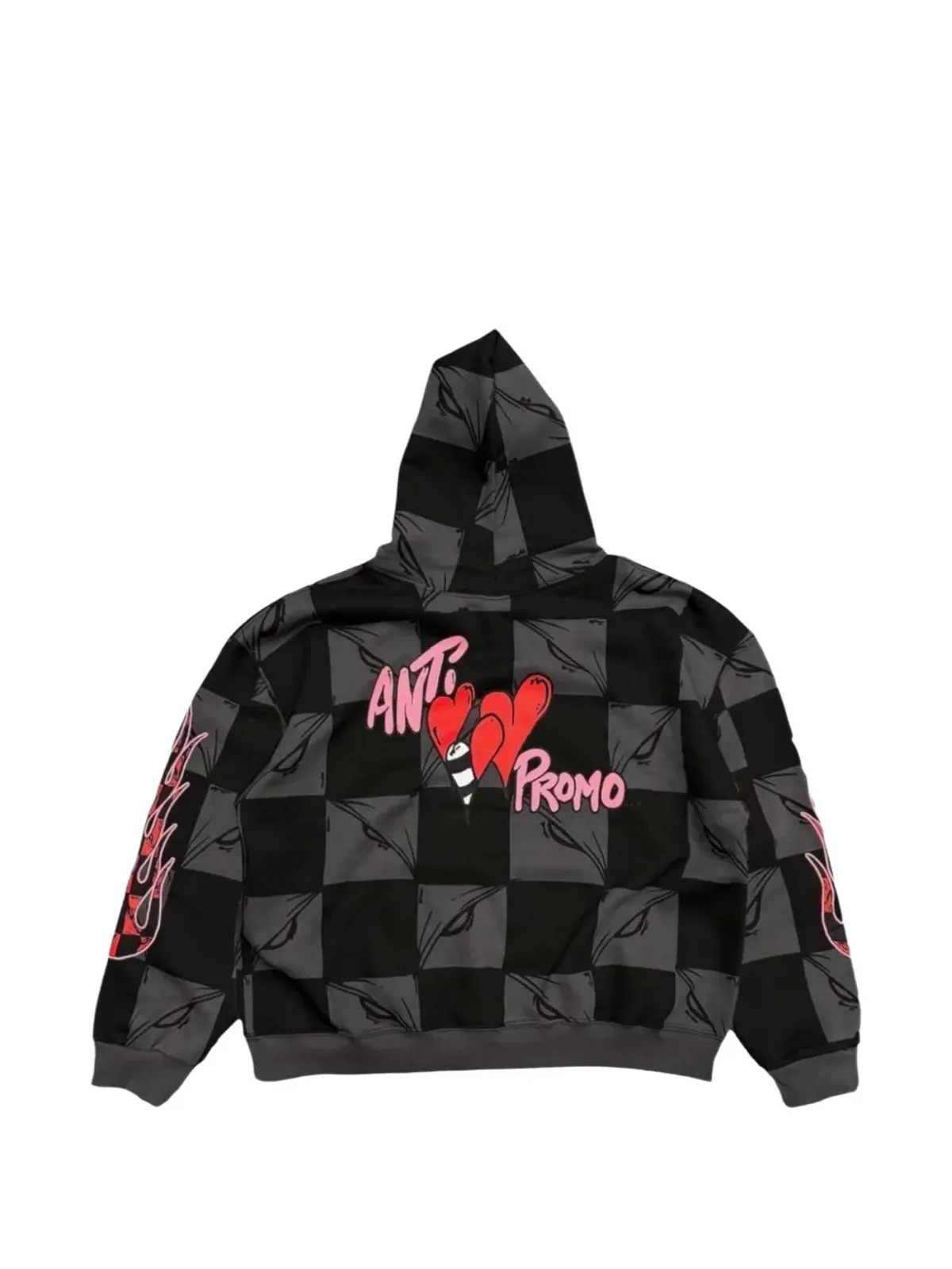 ANTI PROMO Matty Boy 99 Eyes flame hoodie - Black - 画像2