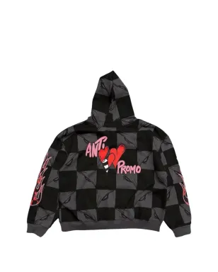 ANTI PROMO Matty Boy 99 Eyes flame hoodie - Black - サムネイル2
