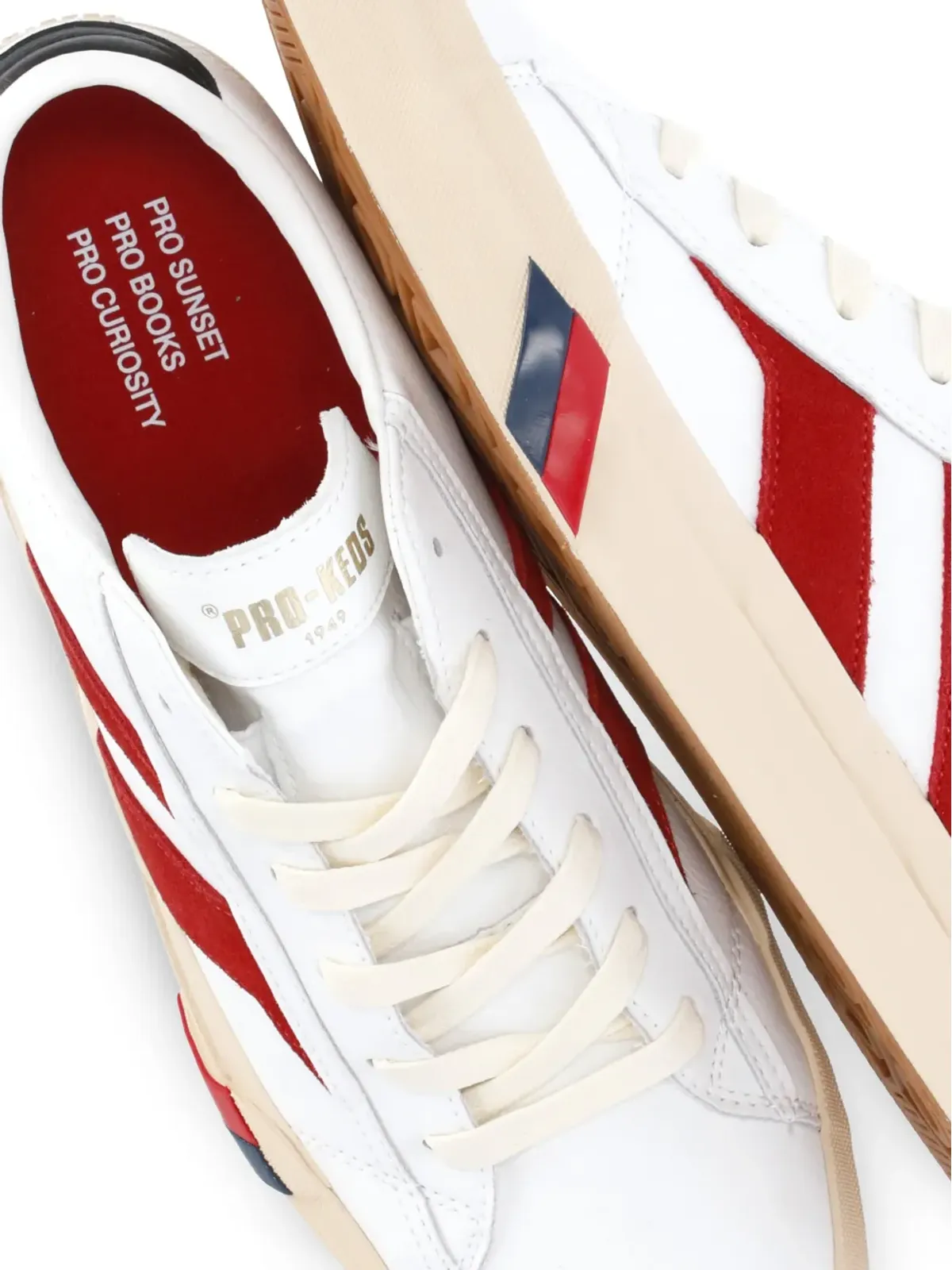 Pro-Keds ロイヤルクラシック ストライプ レザー スニーカー - 画像5