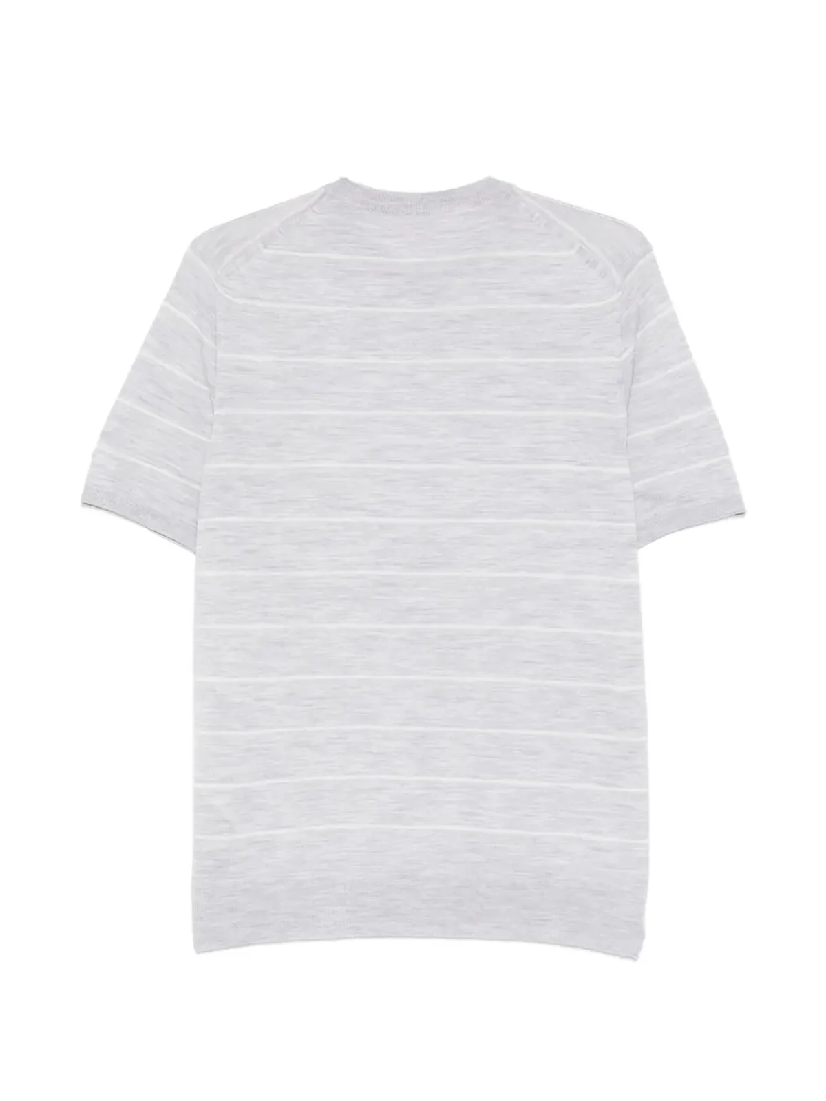 Eleventy ストライプ入り ラウンドネック Tシャツ - グレー - 画像2