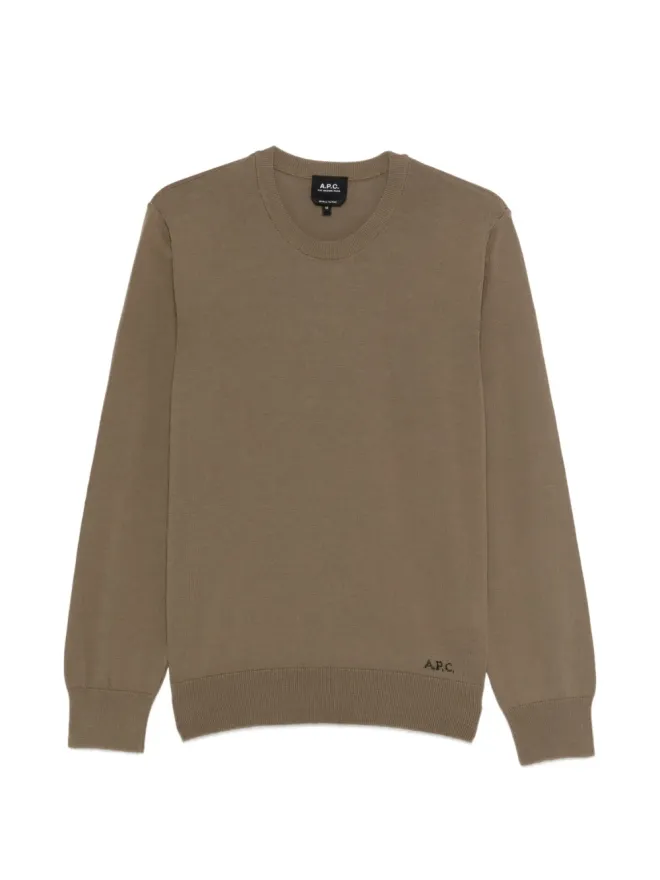 A.P.C. A.P.C. クルーネック刺繍スウェットシャツの商品画像
