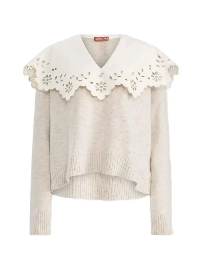 Altuzarra Altuzarra ブロderie anglaise Vネック セーターの商品画像
