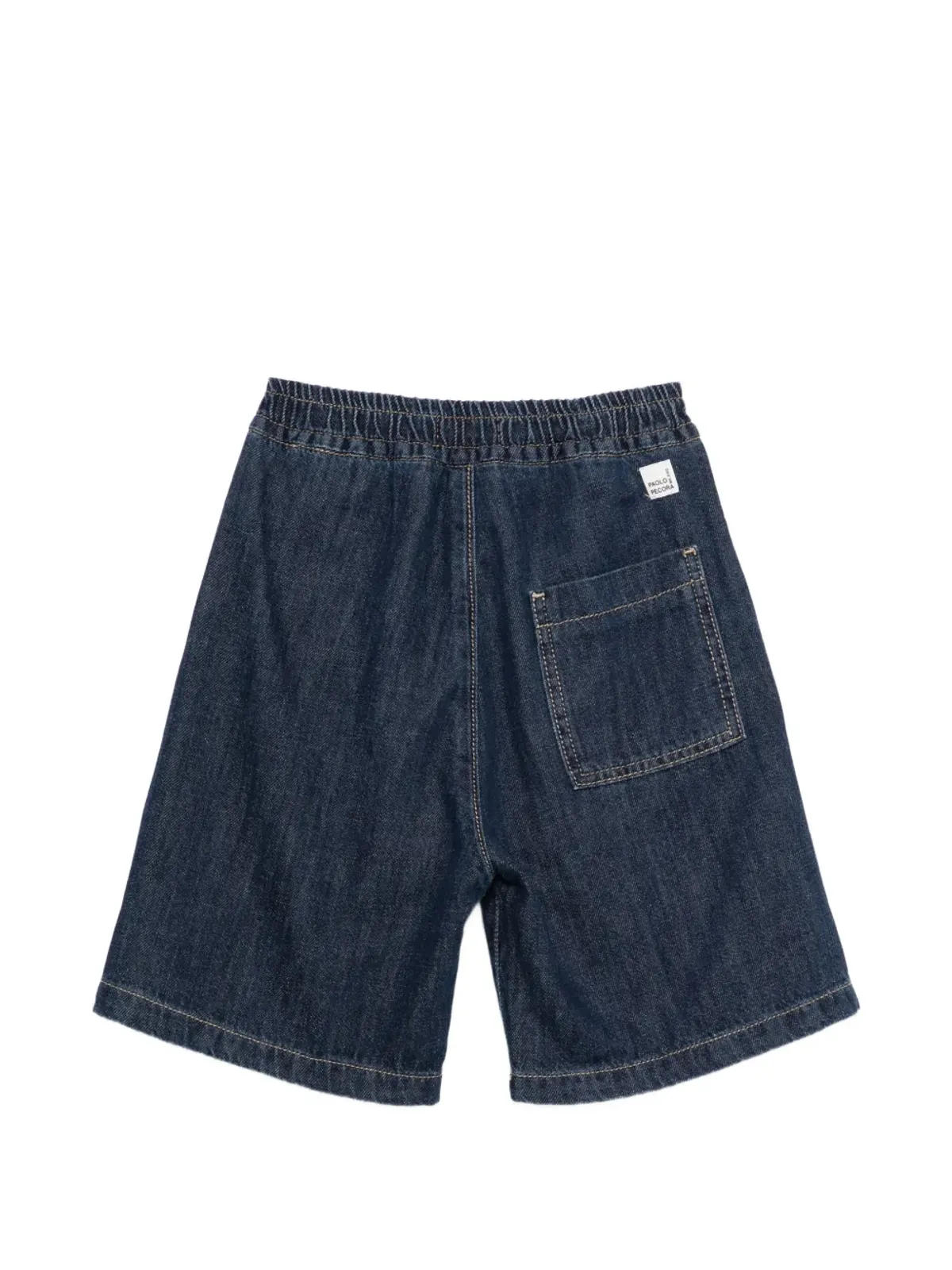 Paolo Pecora Kids ウエストゴム入りデニムショーツ - 画像2