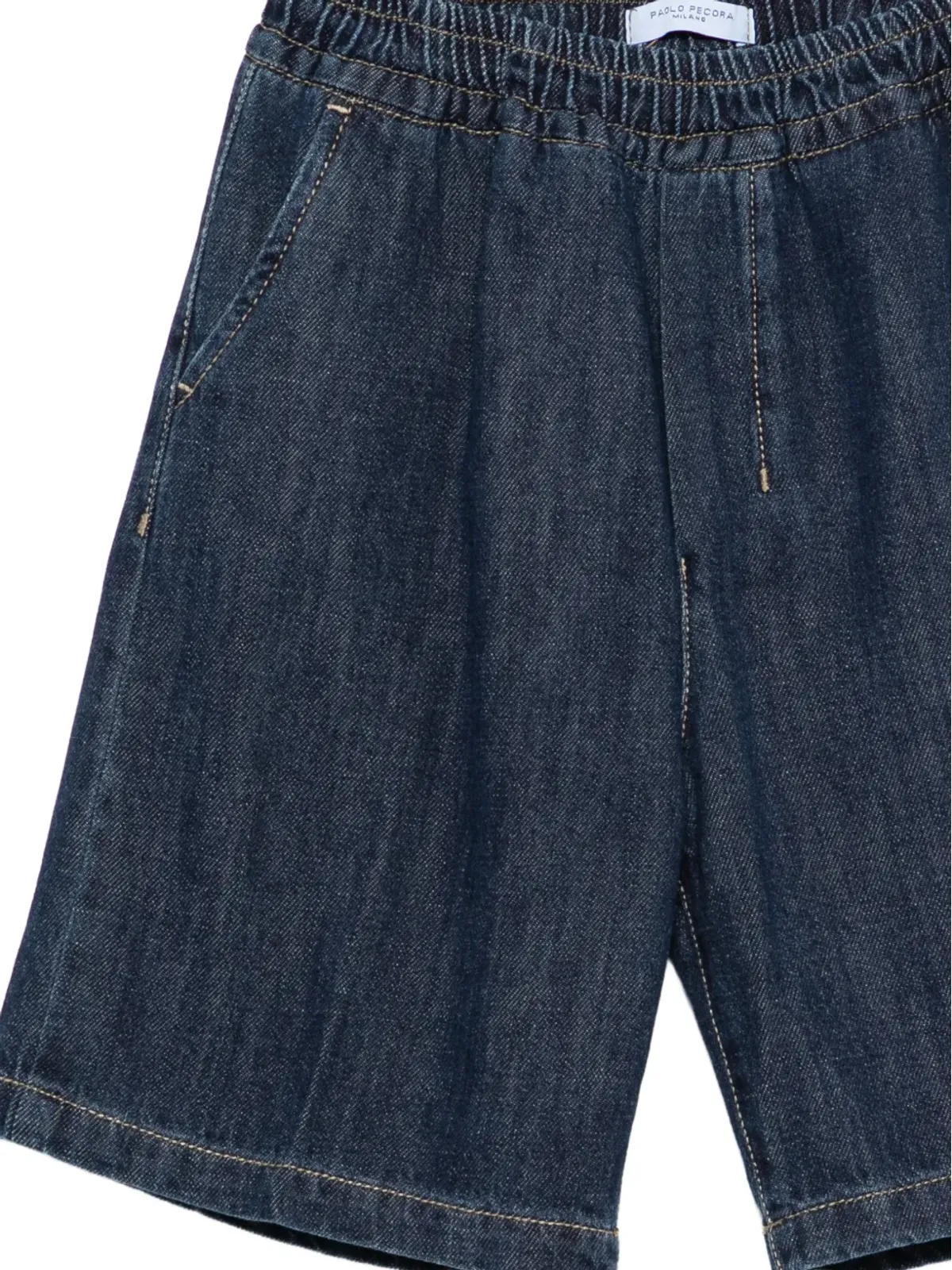 Paolo Pecora Kids ウエストゴム入りデニムショーツ - 画像3
