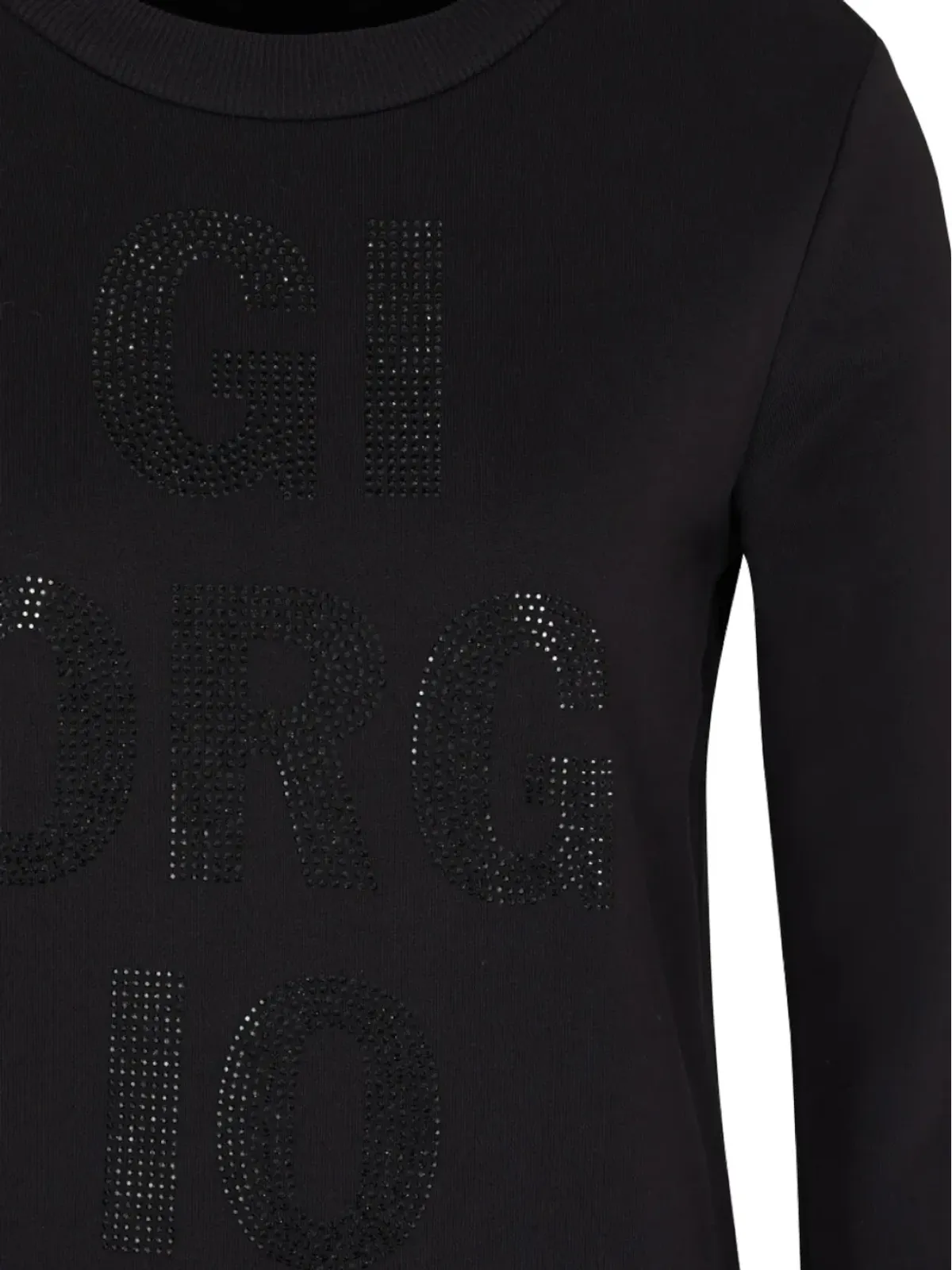 Armani Exchange ラインストーン装飾セーター - Black - 画像3