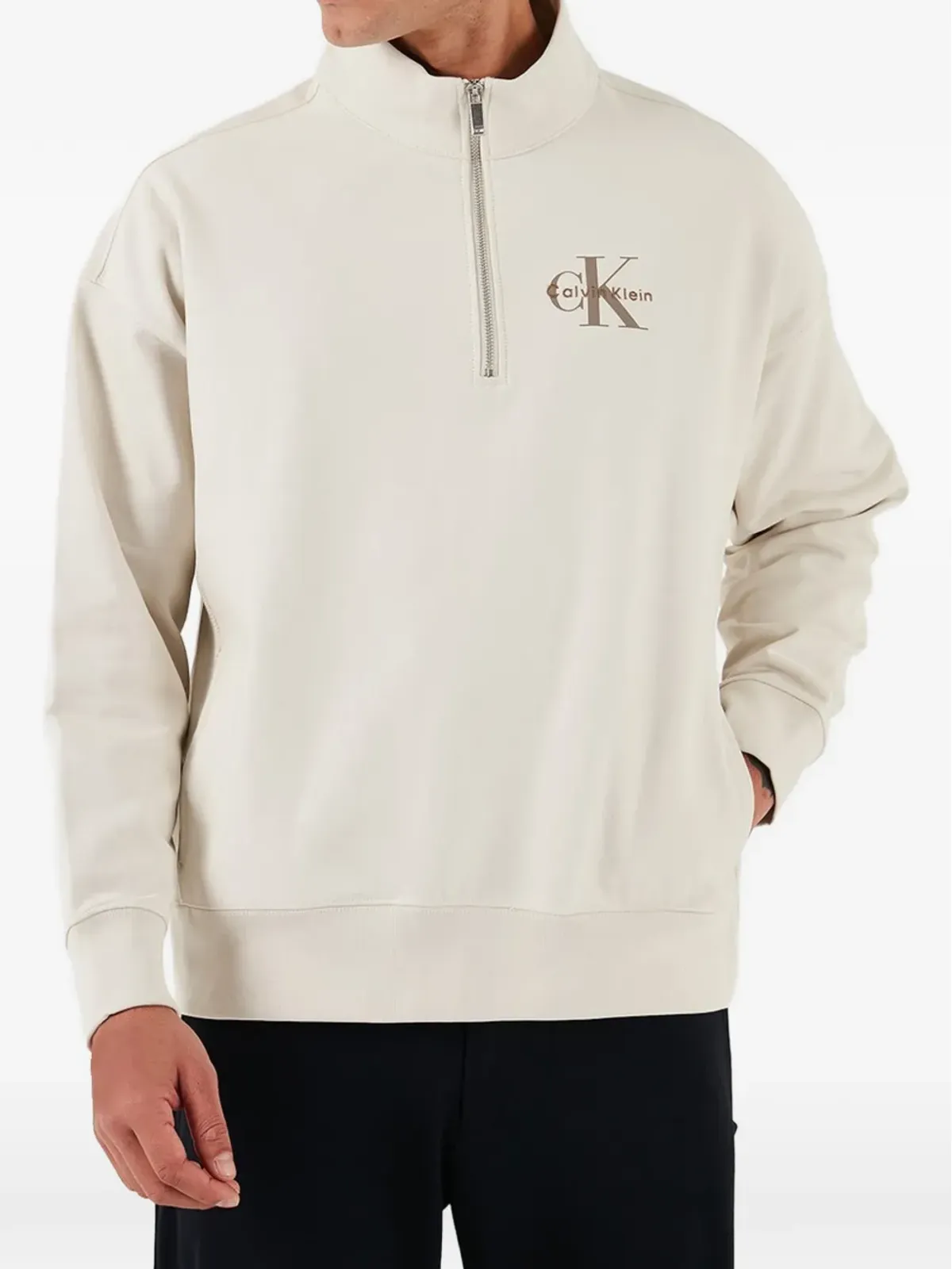 Calvin Klein ハーフジップ スウェットシャツ - 画像1