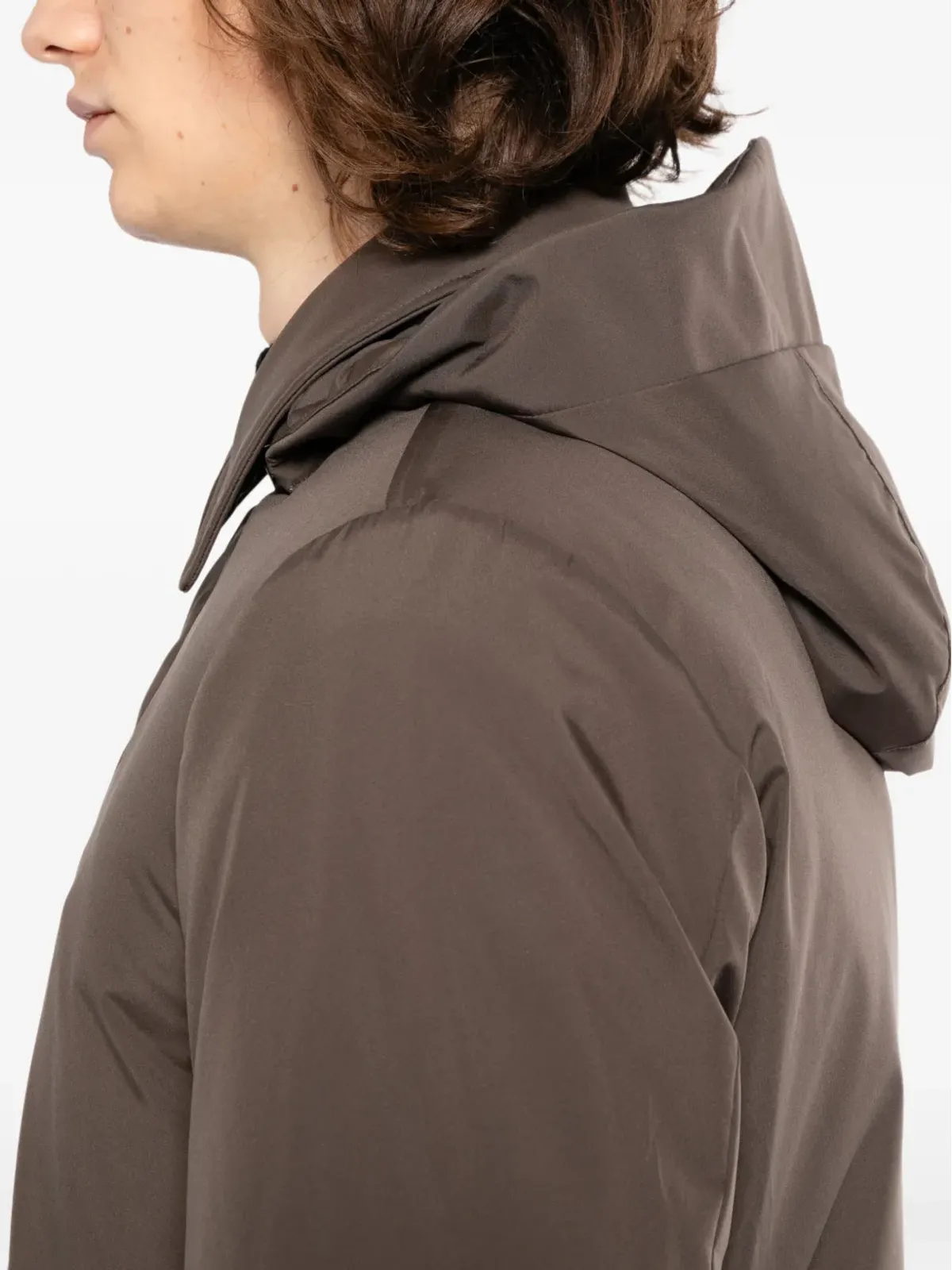 Moorer Vido Skt padded coat - Brown - 画像5