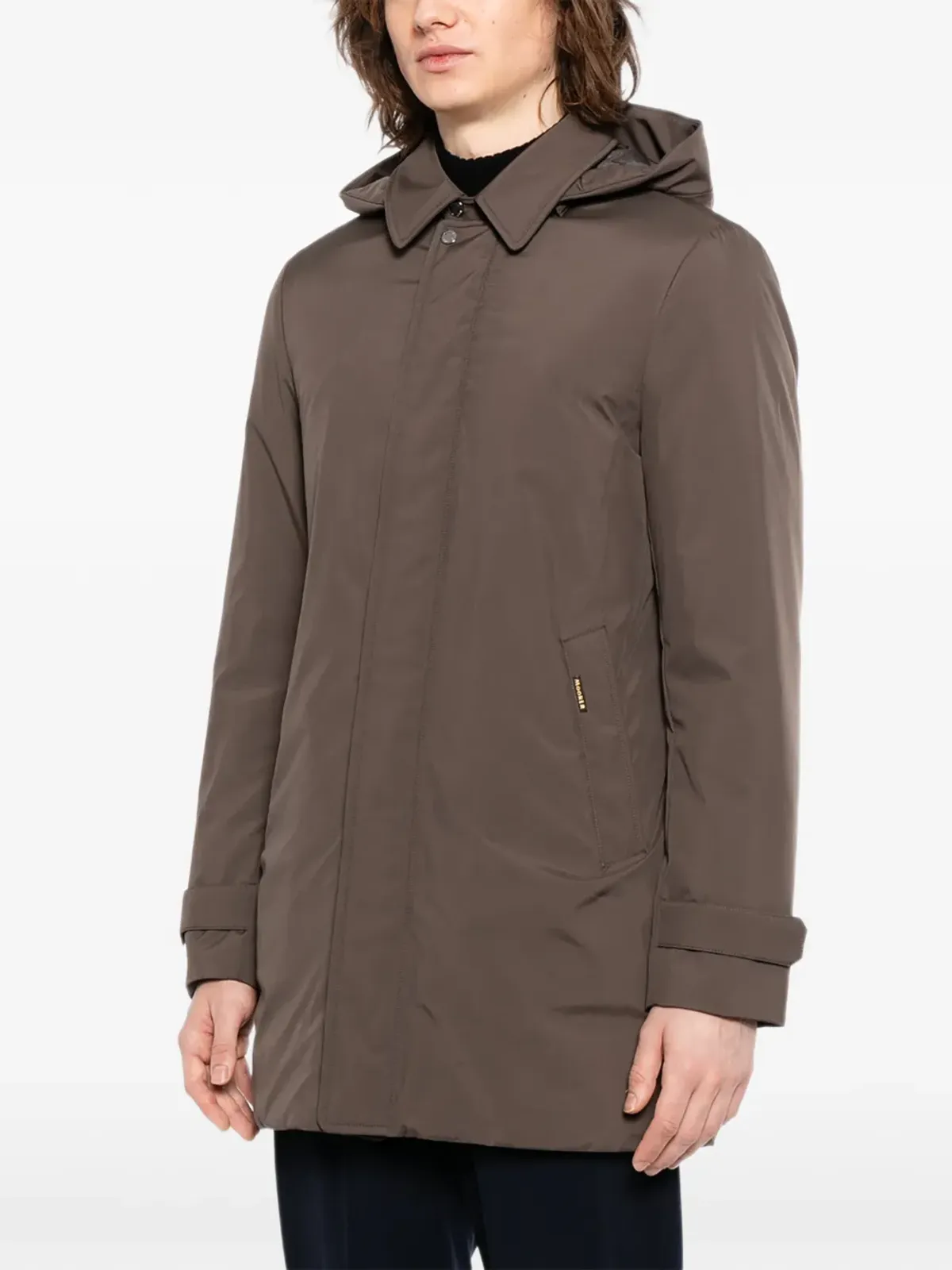 Moorer Vido Skt padded coat - Brown - 画像3