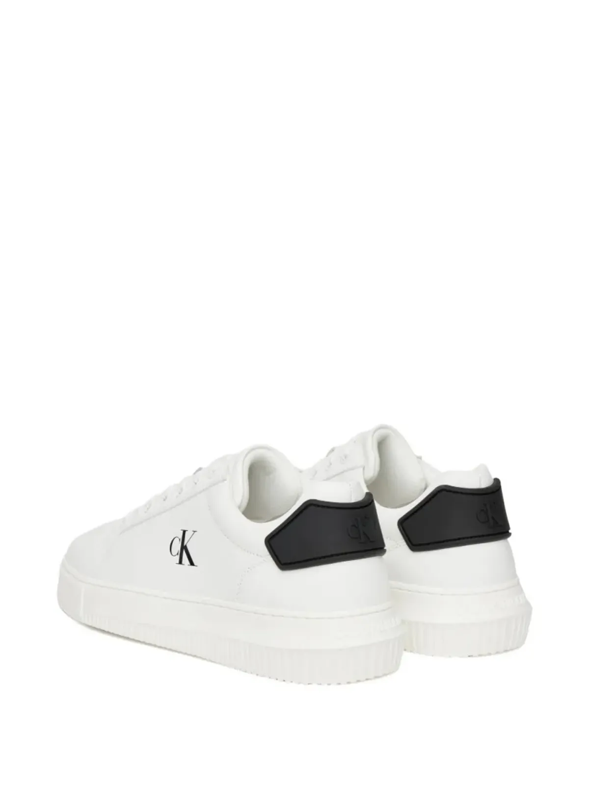 Calvin Klein ロゴディテール レザー スニーカー - 画像2