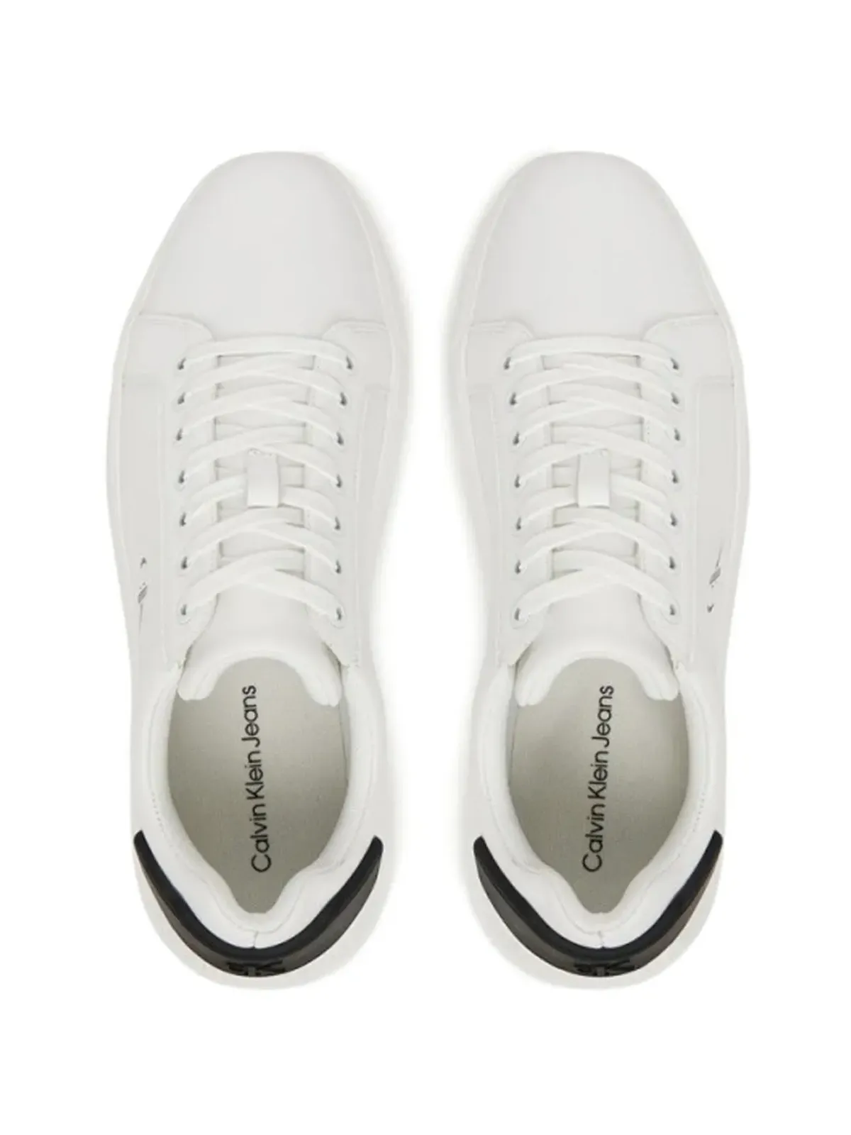 Calvin Klein ロゴディテール レザー スニーカー - 画像3
