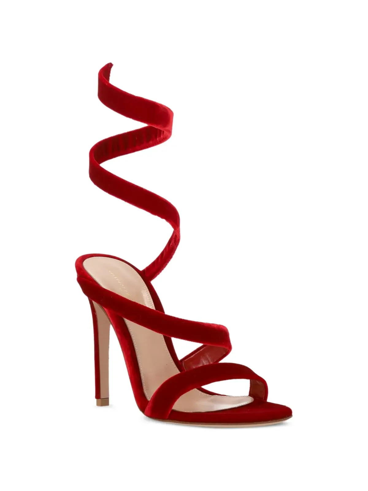 Gianvito Rossi Opera spiral-strap sandals - Red - 画像2