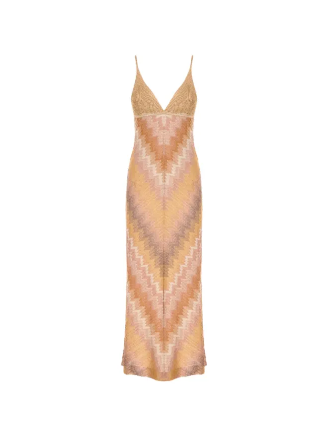 Missoni Missoni Vネック チェボン柄ドレスの商品画像