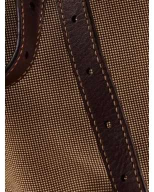Prada Pre-Owned ロゴキャンバスバックパック ブラウン - サムネイル5